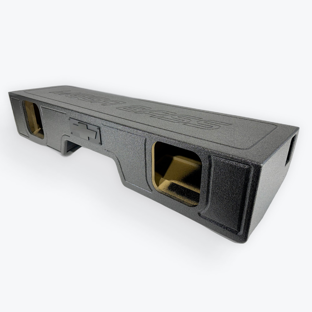 Sub Woofer Box Chevy Silverado 99-06 Ext Cab 2x8 SQ Woofers Front Fire Ported