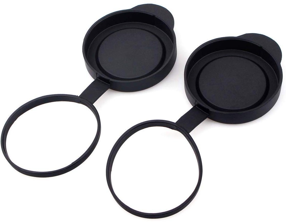 SVBONY Protective Rubber Objective Lens Caps for Fits Binoculars with Black