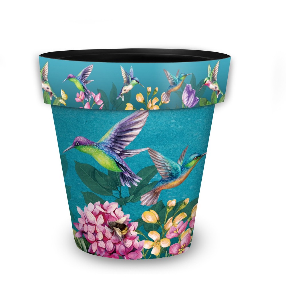 Briarwood Lane Springtime Hummingbirds Medium Planter