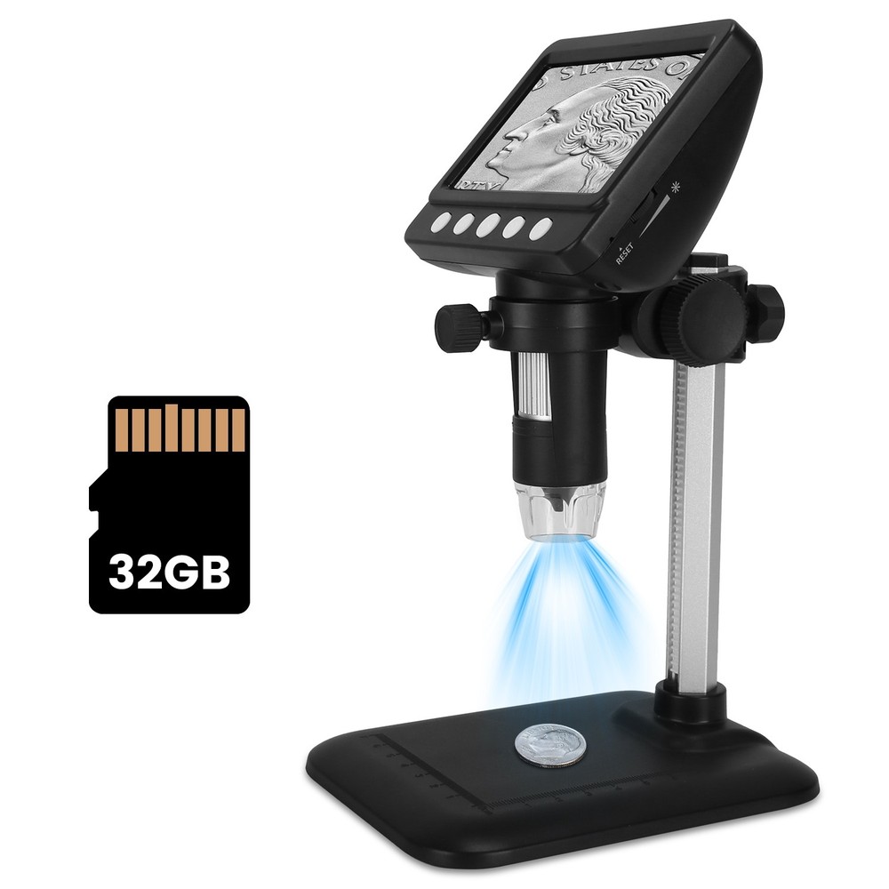 1000X Magnification 4X Zoom Digital Microscope USB Coin Microscope Soldering