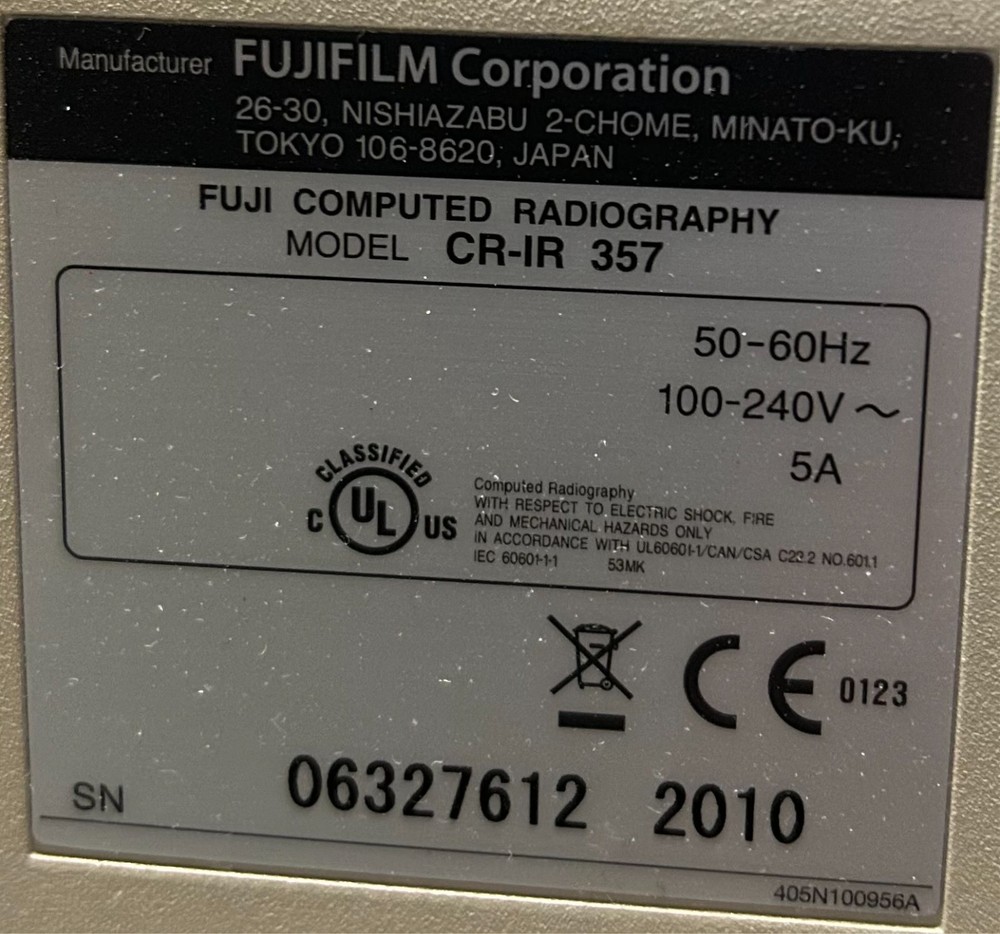Fuji Carbon XC-2 CR-IR 357 Imaging System