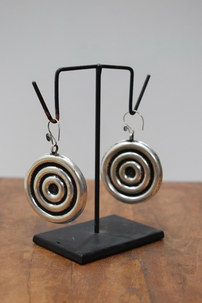 Earrings Silver Miao /Hmong Coiled Earrings