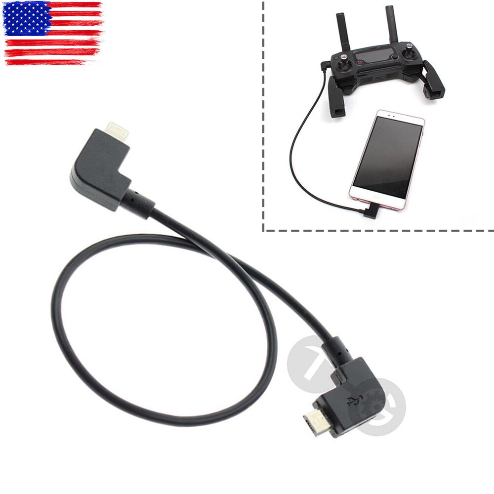 OTG Micro USB Cable For IOS iPhone/iPad Lightning DJI MAVIC PRO AIR Spark RC