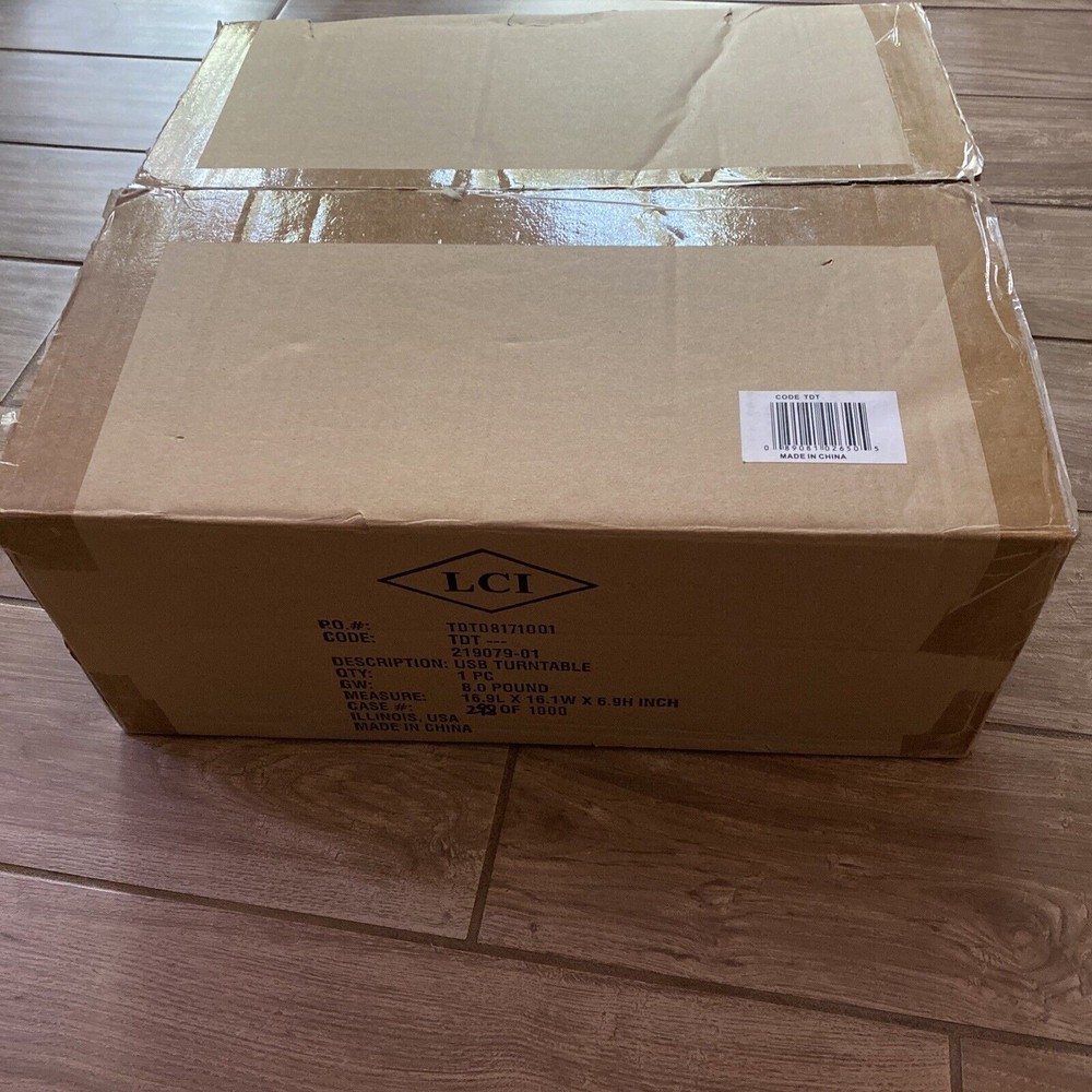 New Electro Brand USB Record Player Turntable Model 2650MO - Open Box