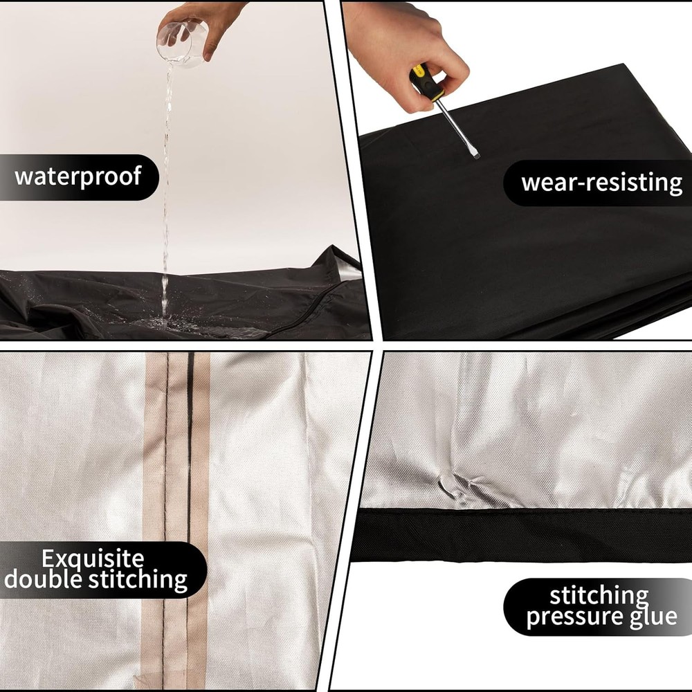 Pan Rack Cover,Bun Sheet Speed Racks Pizza Baking High Density Zipper Storage...
