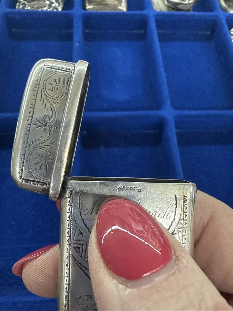 Antique Sterling Silver match safe