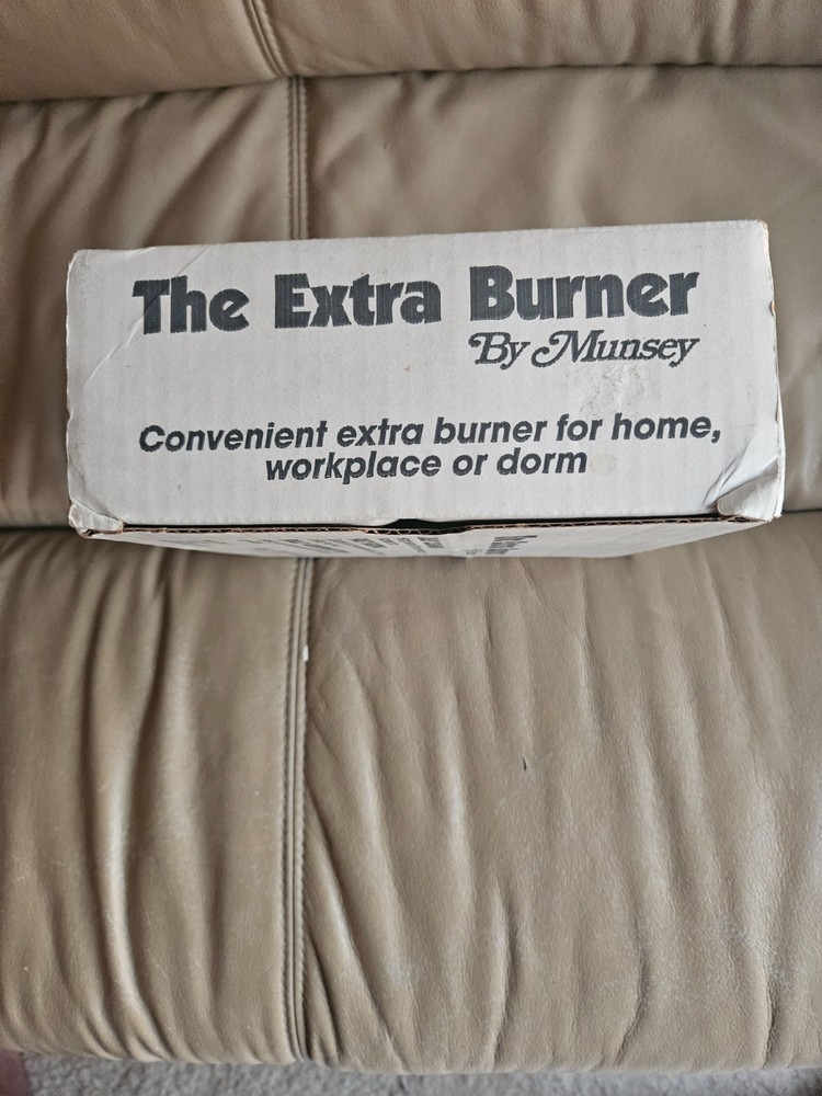 THE EXTRA BURNER BY MUNSEY . CONVENIENT EXTRA BURNER FOR HOME, WORKPLACE OR DORM