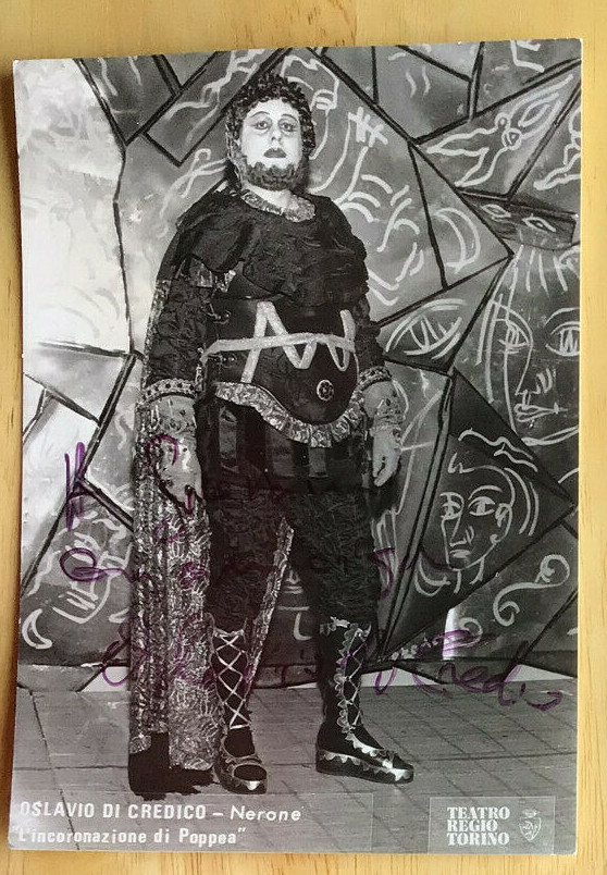 Oslavio Di Credico Signed Photo / Autographed Opera Singer