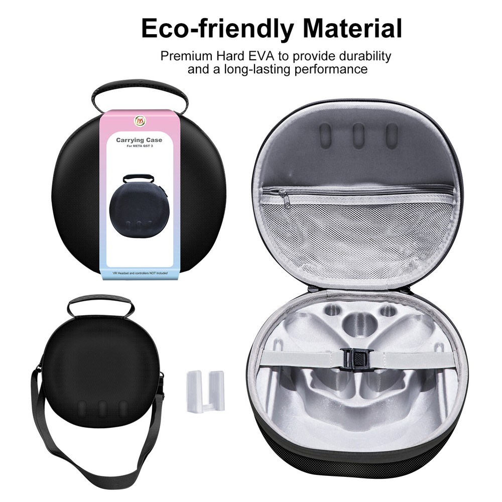 EVA Storage Shoulder Bag Carrying Case For Oculus Quest 3 VR Headset Controller