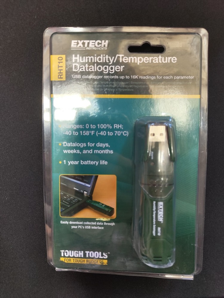 Extech Datalogger RHT10 Temperature and Humidity Recorder Meter