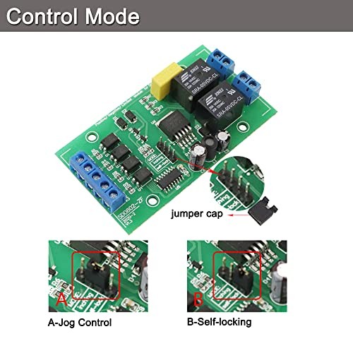 6-36V DC Motor Forward and Reverse Relay Module with Din 35-Rail Mounting