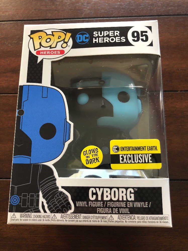 Funko Pop! DC Justice League: Cyborg Silhouette #95 Exclusive
