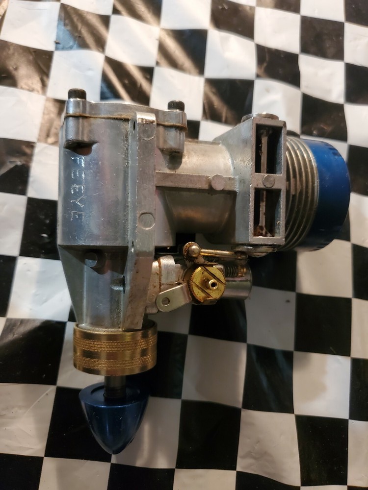 Vintage Fox 60 RC Blue Head Race Model Plane Engine Control Line Airplane w/Box