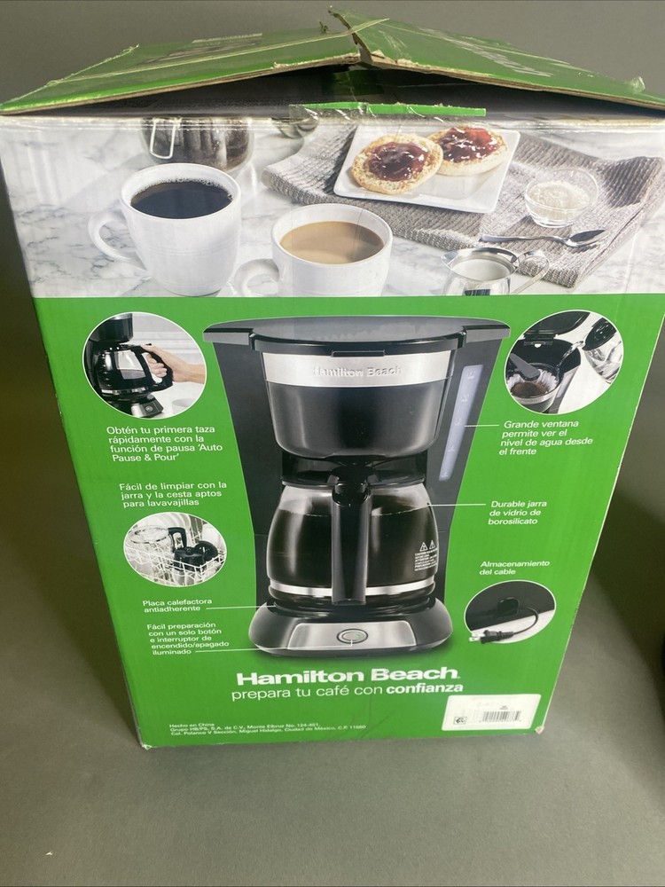 Hamilton Beach 12 Cup Programmable Coffee Maker - Black - 46290