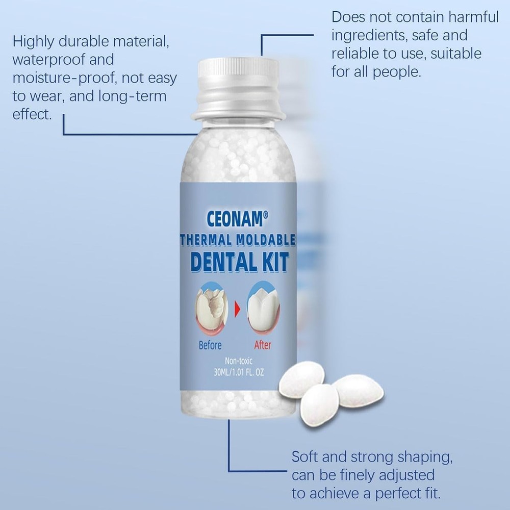 Eco-Friendly Teeth Replacement Kit - Natural Comfort for Confident Smiles