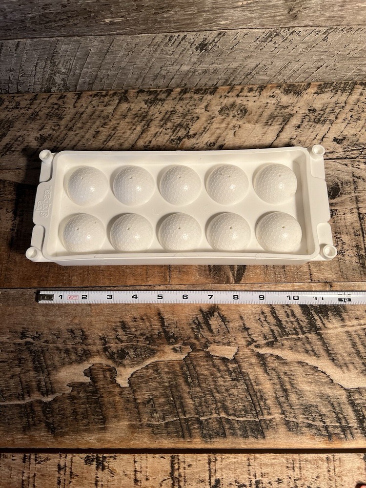 Ice Shapers 2 Part Ice Cube Tray 3D Golf Ball Shape Cubes
