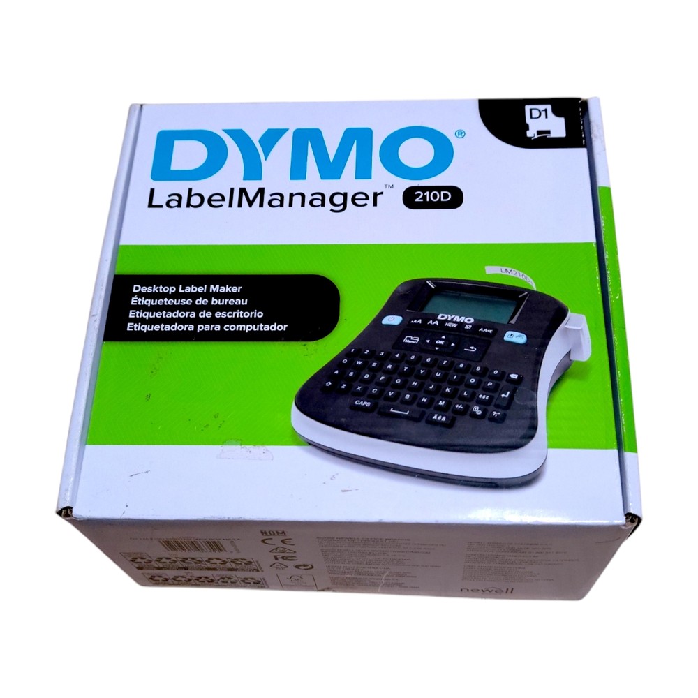 Dymo Black LabelManager 210D Label Maker Desktop QWERTY Keyboard