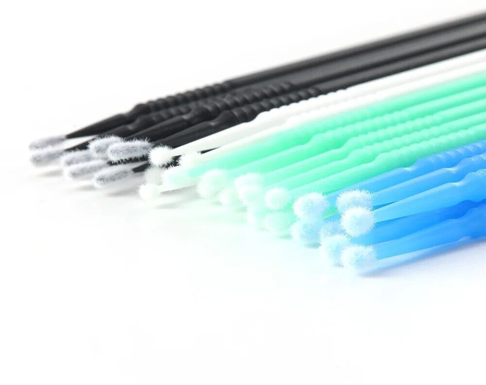 100pcs Dental Micro Applicator Brush Tips Disposable Bendable Sticks Cleaning