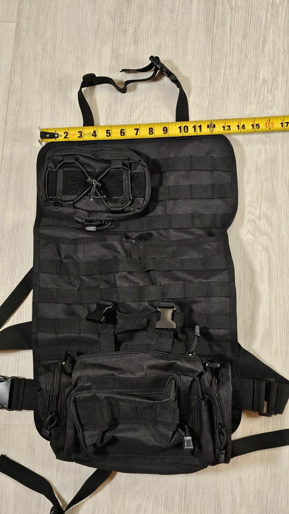 Tactical Chest Rig Pack Combat Pouch Straps Protective Black