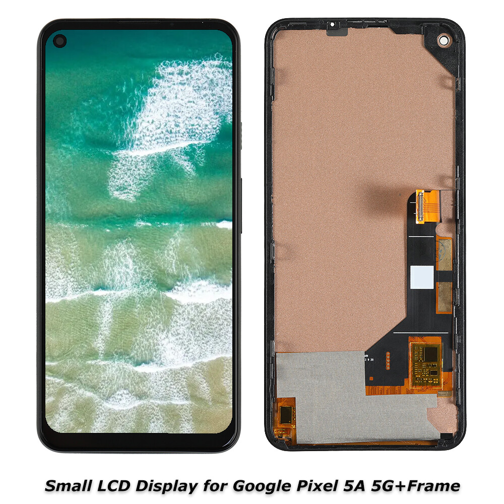 Small LCD Display Touch Screen Frame Assembly Replacement For Google Pixel 5A 5G