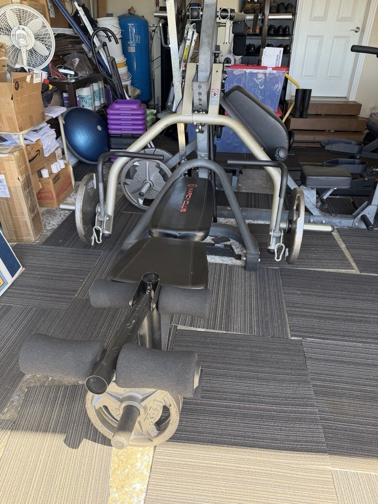 Body-Solid SBL460 Leverage Home Gym + Weights + Elliptical
