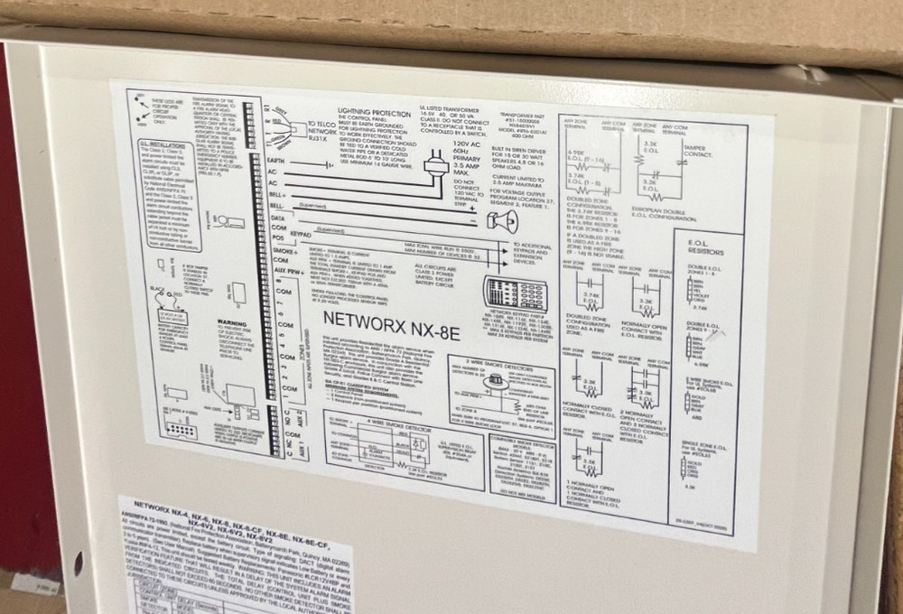 Interlogix NX-8E-KIT-7-RF Security System/ NO RF KEYPAD