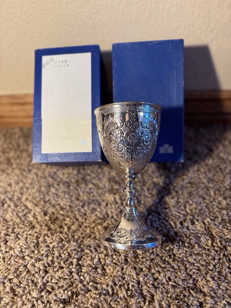 Cornell Silver C102 Embossed Silverplate 6 1/2” Goblet