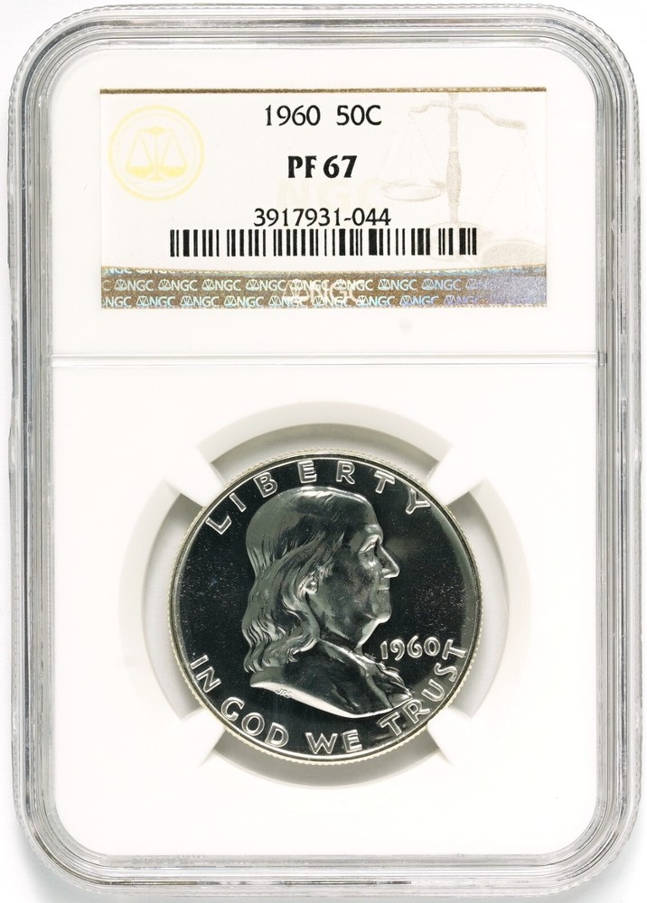 1960 Franklin Silver Half Dollar NGC PR-67