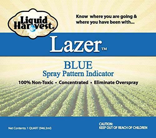 Liquid Harvest Lazer Blue Concentrated Spray Pattern Indicator - 32 Ounces
