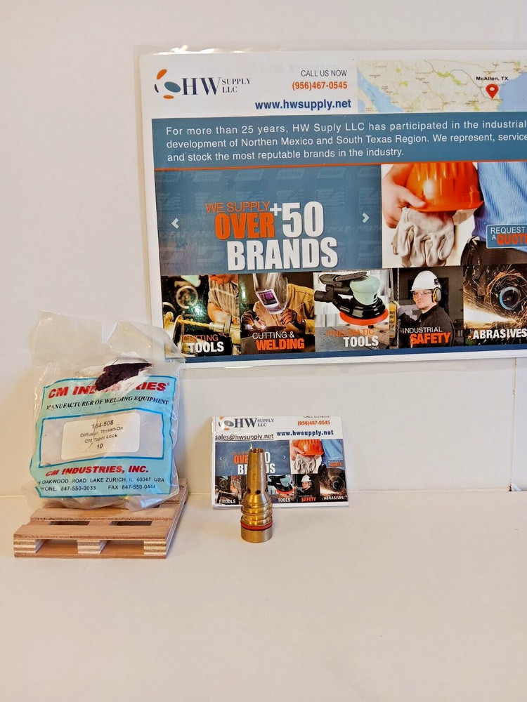 #00182# 154-508 CM INDUSTRIES DIFFUSER, THREAD-ON CM TAPER LOCK