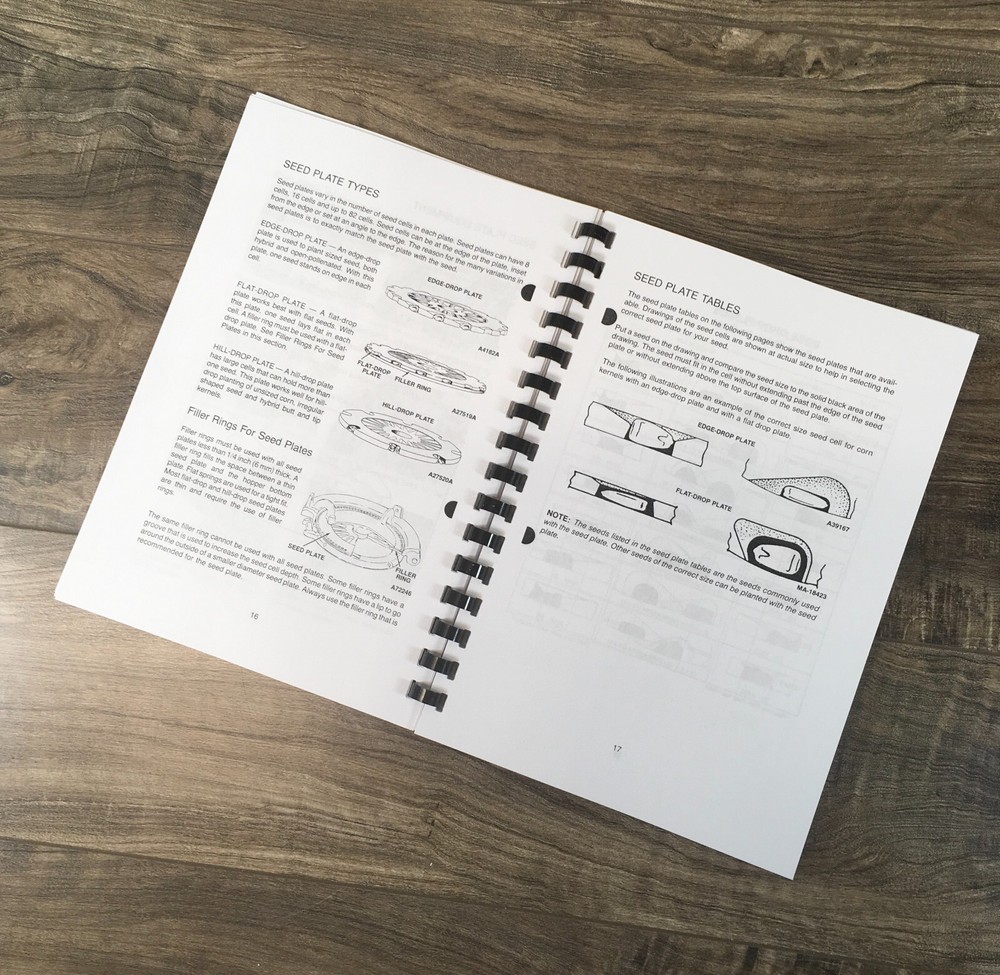 Case Ih 900 Planter Unit Plate Type Operators Owners Manual