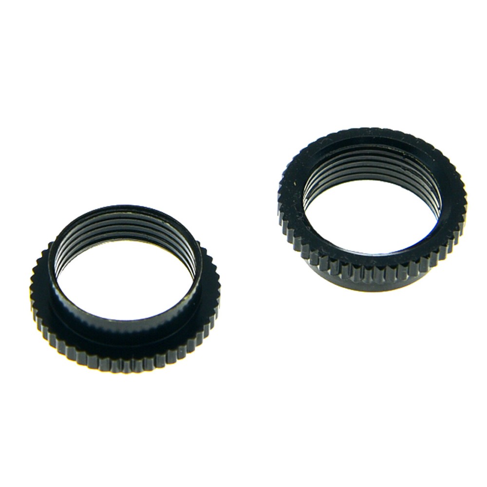 10* Black 15/32" Fine Knurl Deep Guitar Nuts Toggle Switch Nut For Switchcraft