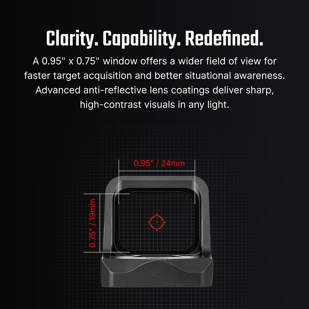Olight Osight SE, 2 MOA Dot + 32 MOA Circle Red Dot Sight