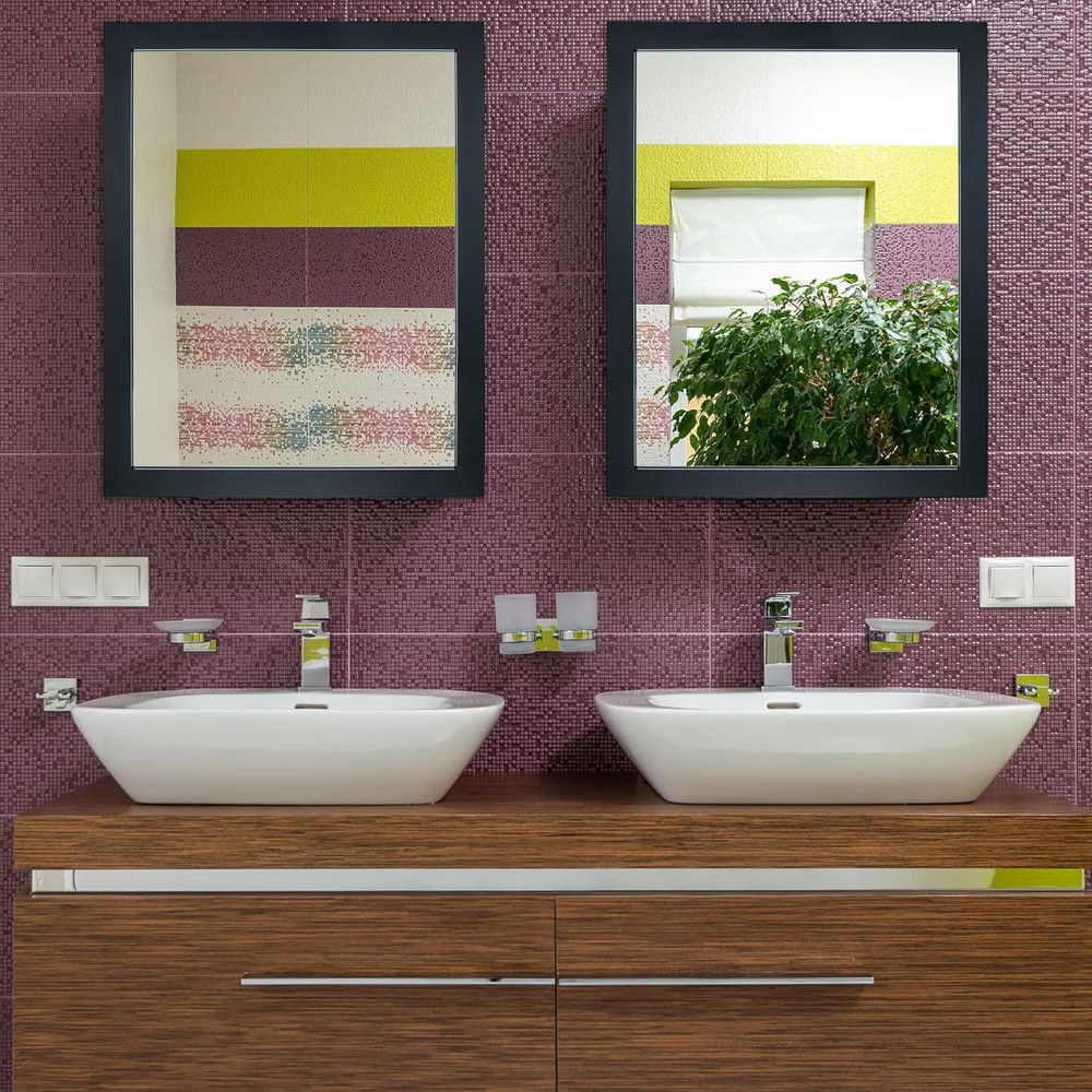 Rectangular Wall Mirror Framed Wall Mirror 16” X 20” for Bathroom, Living Room,