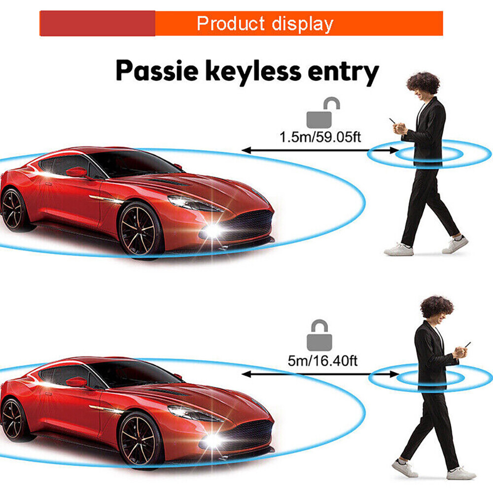 Auto Keyless Entry Engine Start Stop Alarm System Push Button Remote Auto Smart