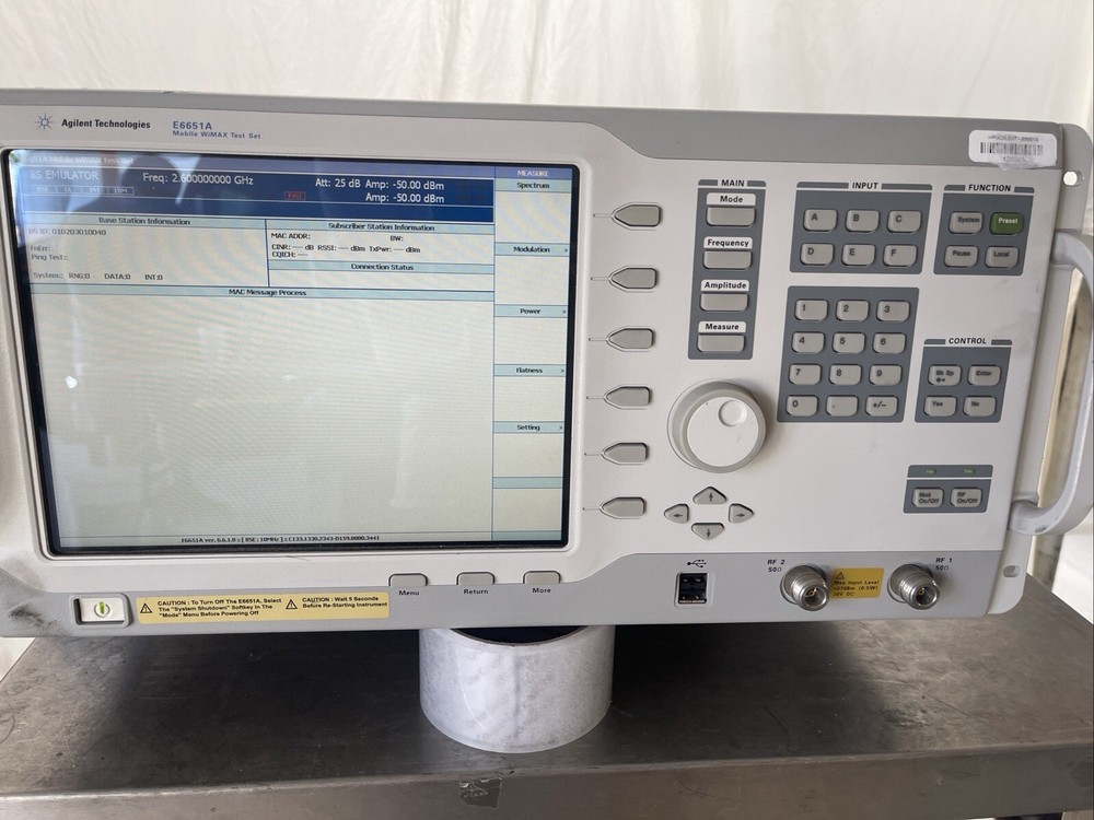 Agilent E6651A Mobile WiMAX Test Set Options 506 6M1