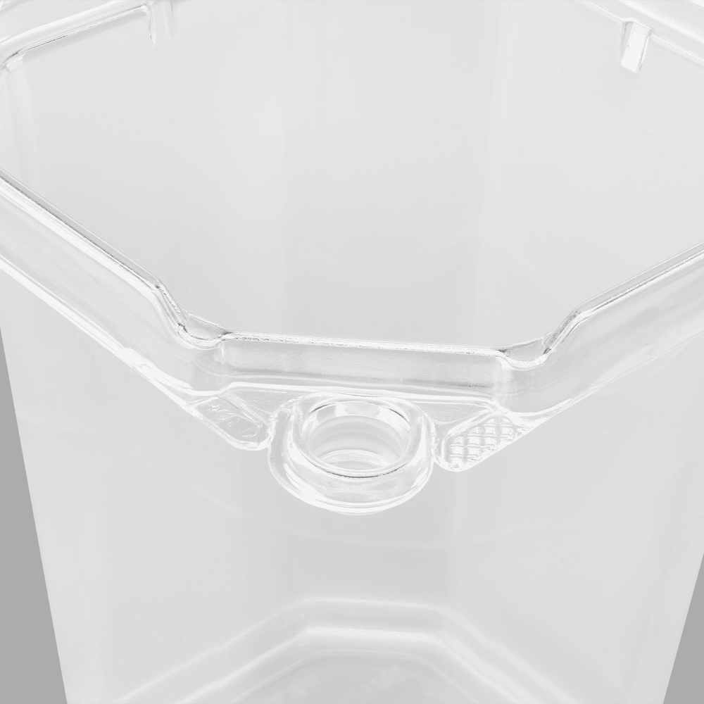 Karat 32oz PET Tamper Resistant Square Container, Clear - 400 pcs, TR-SC32PET