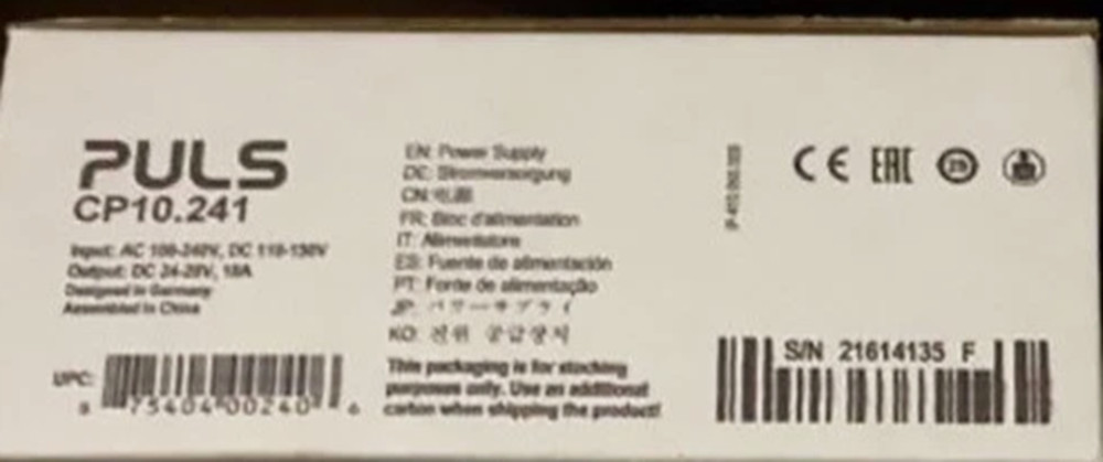 New PULS CP10.241 Power Supply 24V