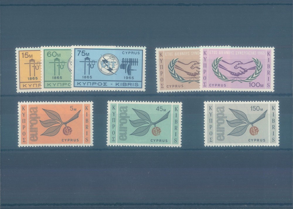 CYPRUS 1965 various MLH stamps