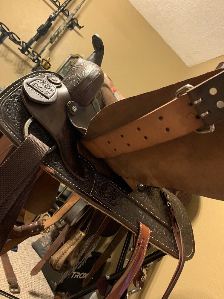 NEW 15’ Ran Ten Leather Western Saddle
