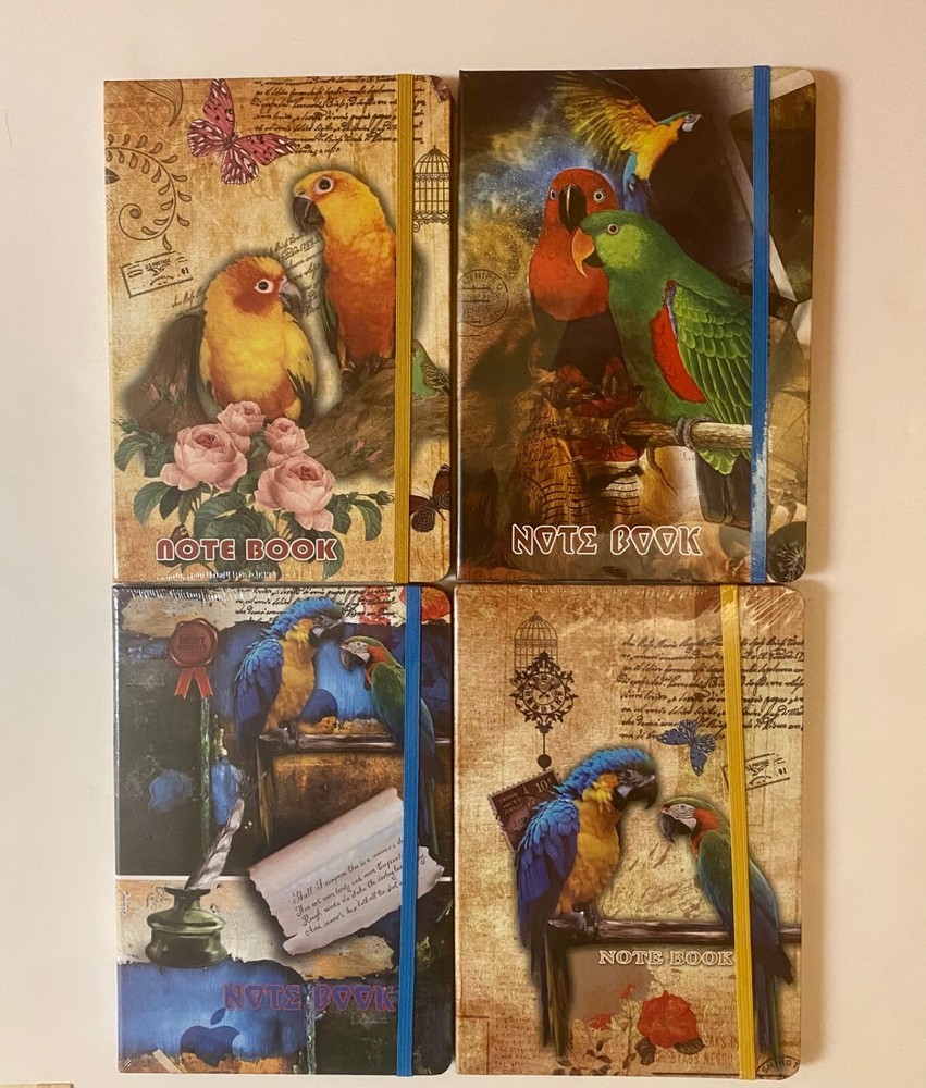 Notebook with CONURE PARROTS