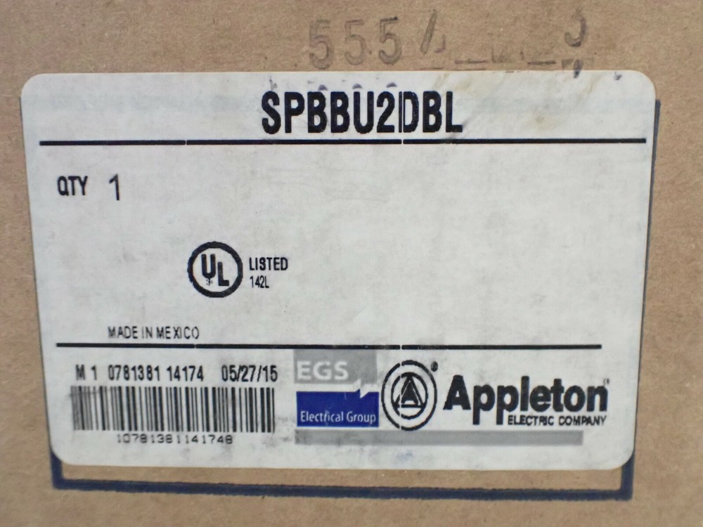 Appleton SPBBU2DBL Universal Pushbutton *NEW