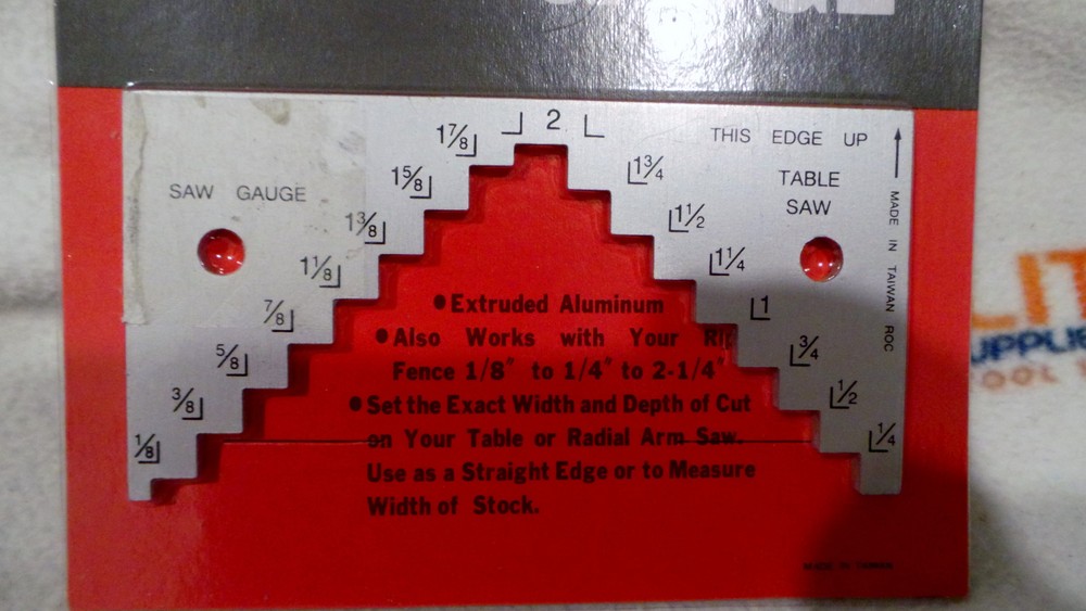 New Saw Step Gauge