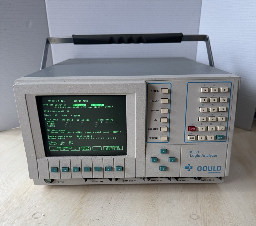 Gould K-50 Logic Analyzer Model 8711FB035 General Purpose Powers On (Untested)