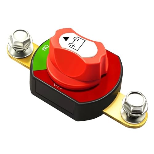 Side Post Battery Disconnect Switch 12V-48V 300A Battery Power Isolator Cut