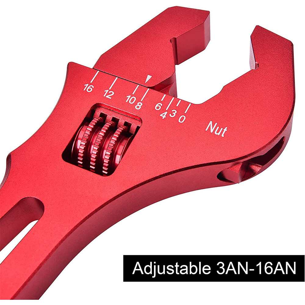 AN Fitting Hose Wrench Spanner Adjustable 3AN-16AN Aluminum
