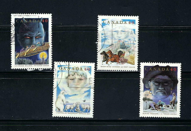 Canada #1334 - 1237, 40c Canada Folklore - 2 -- Complete Set of 4
