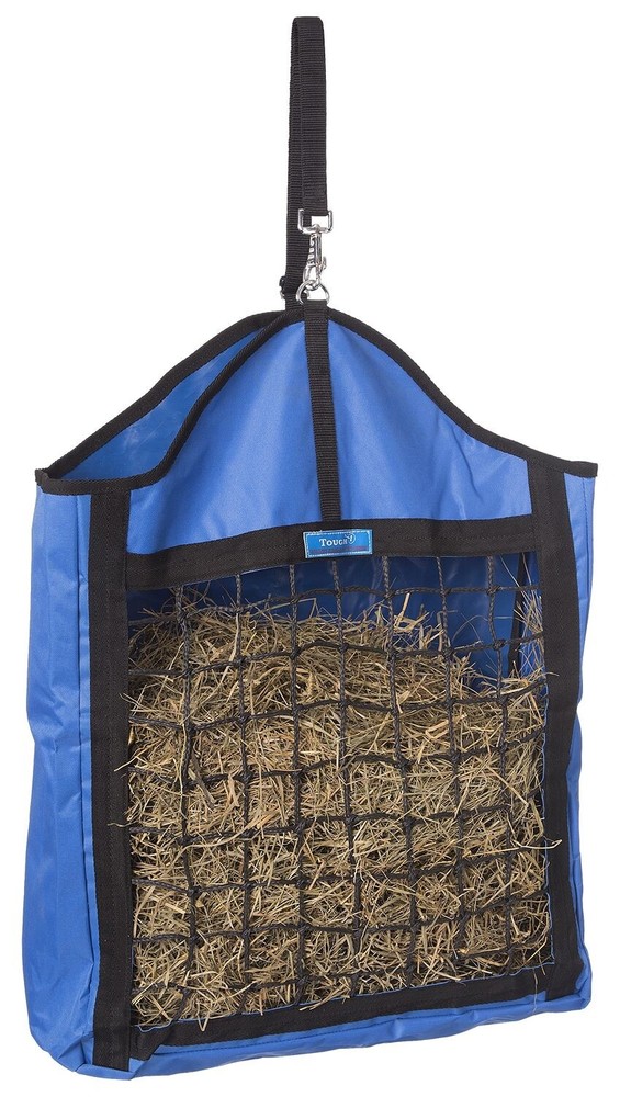 Nylon Hay Tote Feed Bag with Slow Feed Net Front