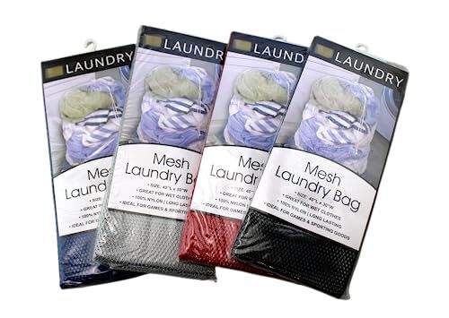 Multi Purpose Jumbo 40" x 30" Mesh Drawstring Laundry Bag Holds Wet or Dry