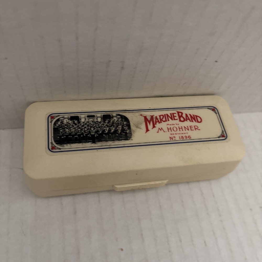 M Hohner MARINE BAND Silver Tone 1896 Harmonica